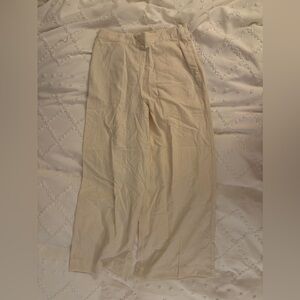NWT Amour Vert Cream Linen Pants